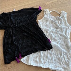 No Boundaries SHEIN Black and White Swim Coverups you receive both